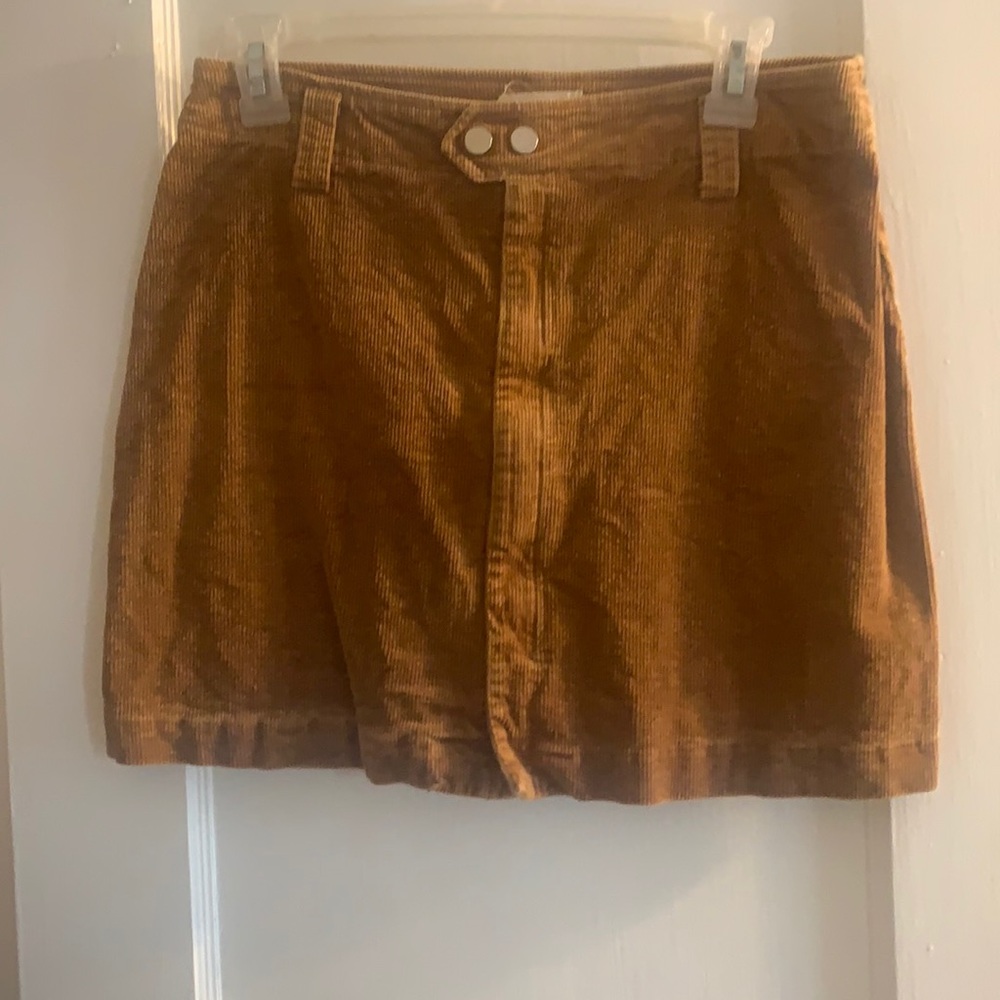 Cotton Candy LA camel cord skirt